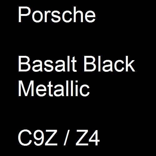 Porsche, Basalt Black Metallic, C9Z / Z4.
